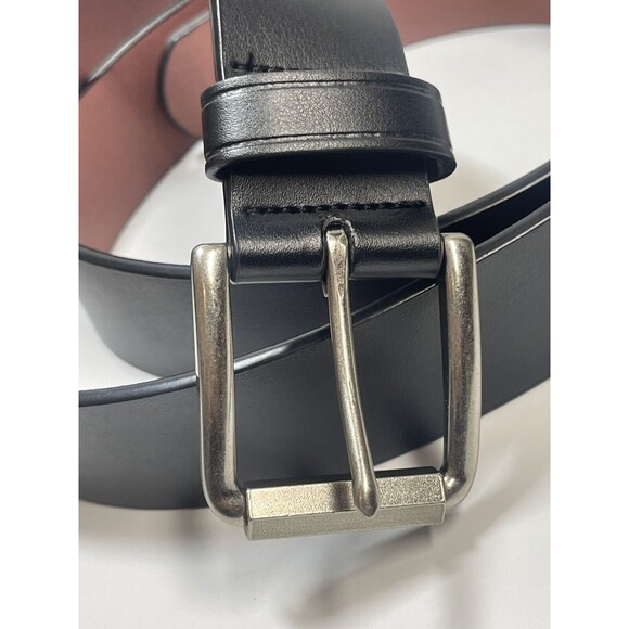 Perry Ellis Black Leather Belt Sz 40 New - Picture 2 of 6